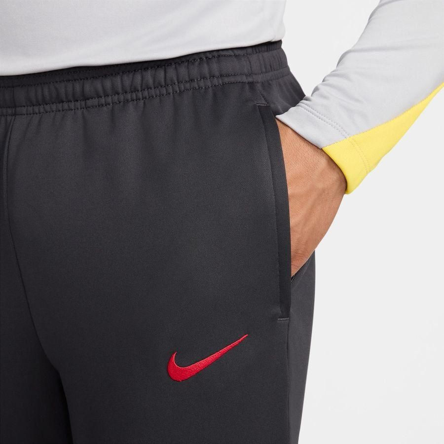 Liverpool Training Trousers Dri-FIT Strike 3rd - Smoke Grey/Chrome Yellow/Global Red - Men's-SoccerKits Hub | Buy Soccer Jerseys Online